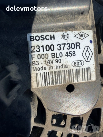 231003730R алтернатор динамо Bosch 14V от Dacia Sandero 2 1.2i, двигател D4F732, 5 ск. кутия JH3360, снимка 8 - Части - 54812162