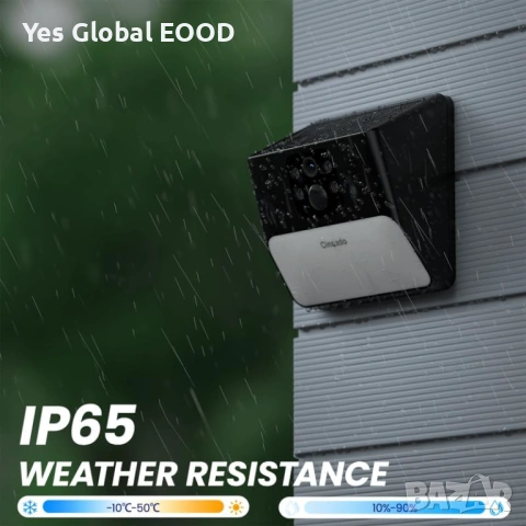 Соларна WiFi камера Cinnado 2K PIR цветно нощно, снимка 7 - Друга електроника - 54422346