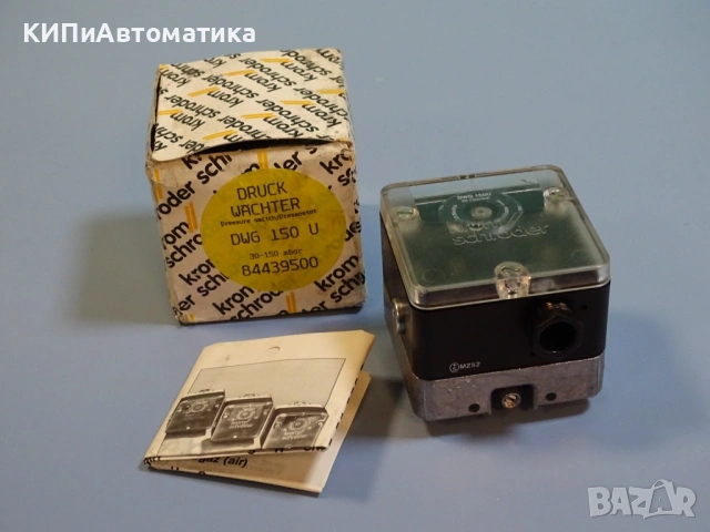 пресостат Krom Schroder DWG 150U Pressure Switch 30-150mBar