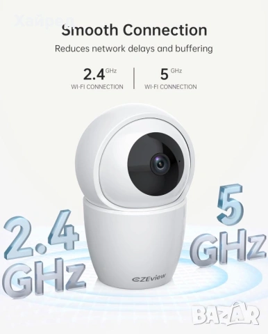 Нова CZEview 3K 5MP вътрешна камера за видеонаблюдение, снимка 8 - HD камери - 54195946