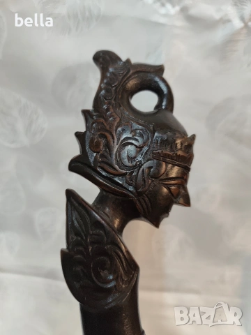 Автентичен индонезийски нож-сабя тип Голок, снимка 14 - Антикварни и старинни предмети - 54112363