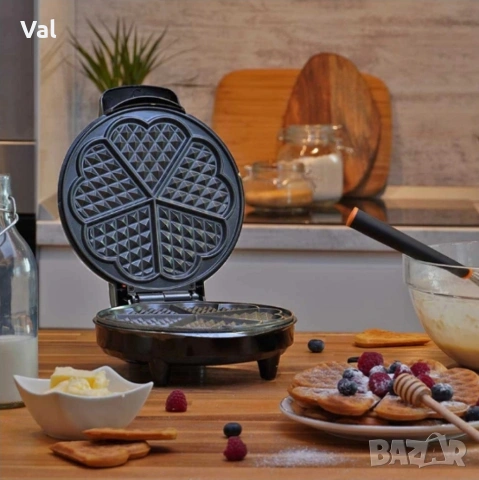 Гофретник Voltz,1200W, 5 гнезда, Инокс, снимка 2 - Гофретници - 54811853