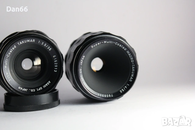 M42 Pentax Asahi Super Multi Coated Takumar 3,5/35mm, 3,5/135mm, 4/50mm Macro - обективи, снимка 3 - Обективи и филтри - 54834483