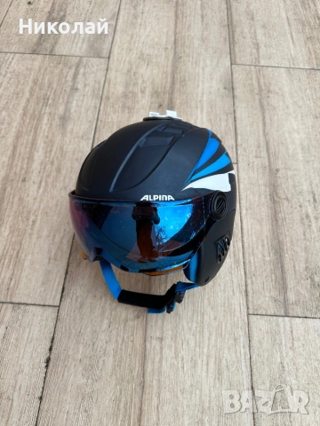 Ски каска със визьор Alpina sports CARAT LE VISOR, снимка 2 - Зимни спортове - 54410187