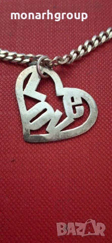 Сребърна верижка, снимка 3 - Колиета, медальони, синджири - 55275510