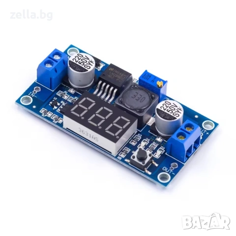 LM2596 DC-DC Step-Down конвертор с LED дисплей – Регулируемо напрежение 1.25V-37V 3A Arduino 10393, снимка 8 - Друга електроника - 54691991