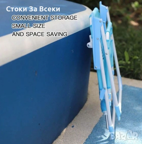 Детски сгъваем стол с чадър за плаж и градина, снимка 10 - Други - 54329052