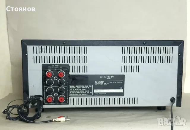 Крайно стъпало, усилвател SHARP SM-7700H (2 x 130 W / 8 ома), снимка 3 - Ресийвъри, усилватели, смесителни пултове - 55426042