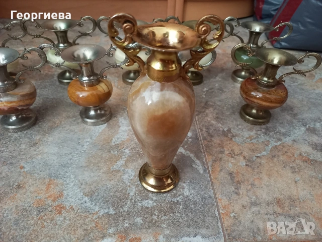 Десет броя фигурки от оникс, снимка 2 - Декорация за дома - 54822474