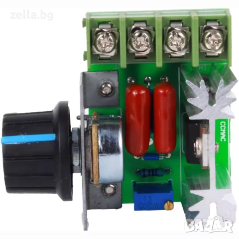 Регулатор на напрежение 220V 2000W | Димер за обороти на електромотор, вентилатор и осветление 10014, снимка 10 - Друга електроника - 54655952