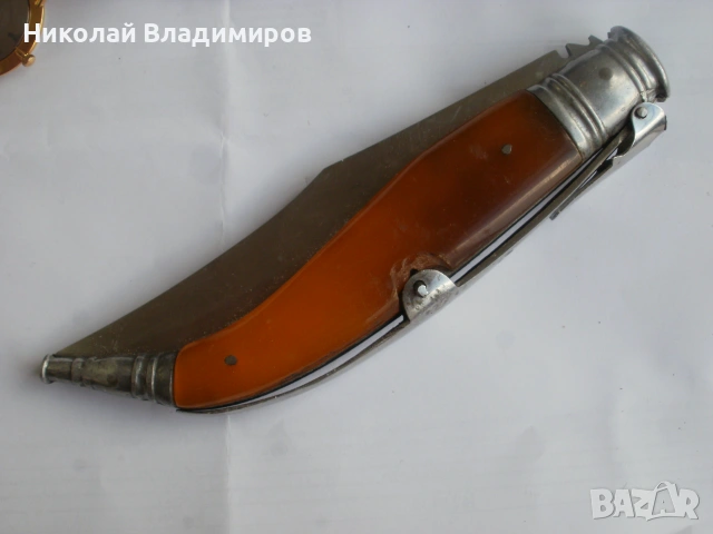 Нож стар голям оригинален Навахо Navaja джобен нож джобно ножче, снимка 7 - Ножове - 55215111