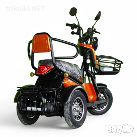 Двуместна електрическа триколка за възрастни Max Motors Pudding 1800W, 48V, 20Ah, CE сертификат, снимка 7 - Инвалидни скутери - 54619507