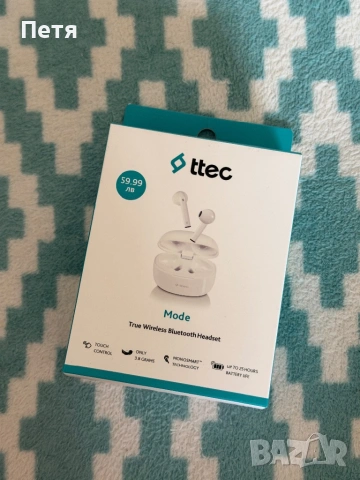 Чисто нови безжични слушалки ttec Mode True Wireless (Bluetooth 5.3)