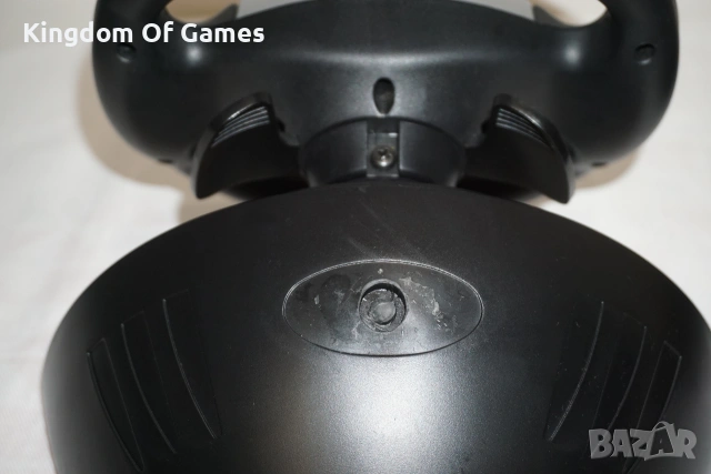 Волан с педали Thrustmaster Ferrari Challenge Racing Wheel Black ЗА PS2 ТЕСТВАН И РАБОТЕЩ, снимка 5 - Аксесоари - 55178988