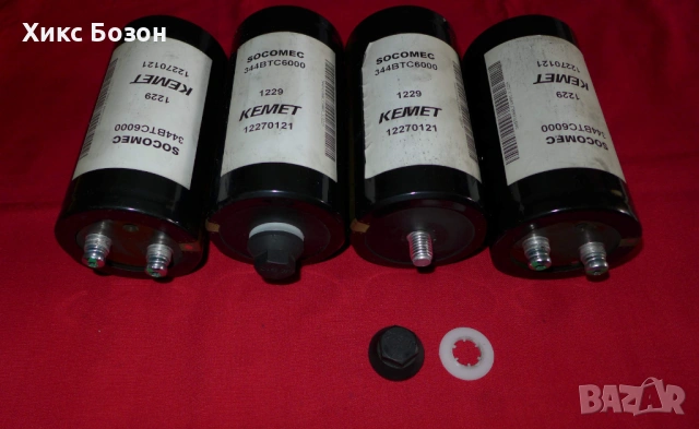 Гигантски мега кондензатори Kemet Socomec, снимка 2 - Друга електроника - 54324748