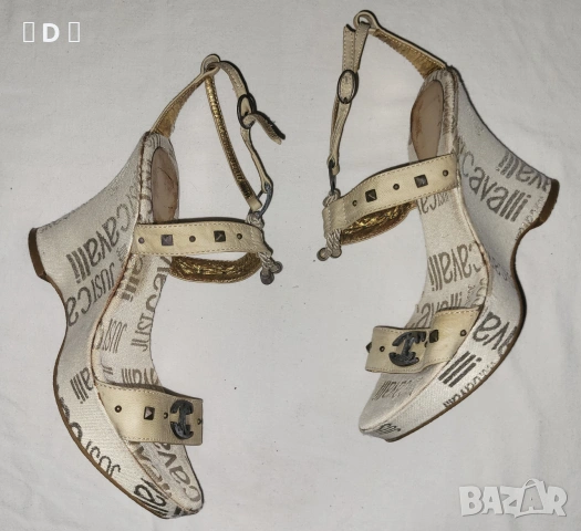 JUST CAVALLI оригинални сандали на платформа 37, снимка 8 - Сандали - 55050110