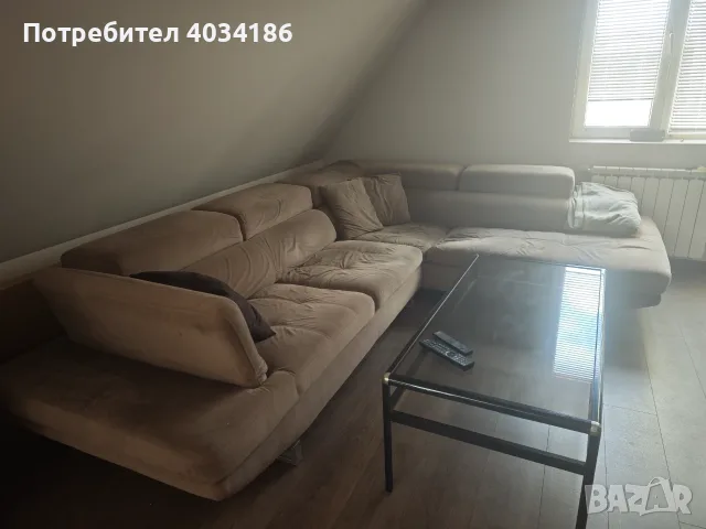 Ъглов диван с холна маса, снимка 2 - Дивани и мека мебел - 55614329