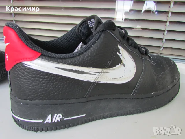 Мъжки маратоки Nike Air Force 1 07 LV8 Brushstroke Black, снимка 7 - Маратонки - 55547224
