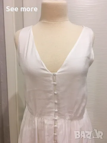 Massimo Dutti рокля 100% памук с бродерия!, снимка 4 - Рокли - 55606962