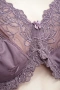 Сутиен Hunkemöller 95E в пепеливо лилав цвят с дантела, снимка 2