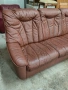 Диван тройка от естествена кожа , снимка 3