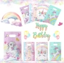 10 бр торбички Еднорог кон дъга Unicorn за сладки подарък рожден ден парти, снимка 1