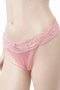Дамско долнище Hunkemöller, размер XL – розова прашка с дантела, снимка 2