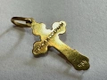 Златна висулка кръст – 14K, 0.81гр, снимка 4