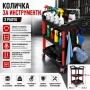 Количка за инструменти с 3 рафта сервизна работна количка, снимка 1
