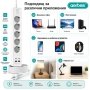 Разклонител Aerbes с 5 контакта 2 USB-A 2 USB-C порта ключ и 2 м кабел PD 12W, снимка 5