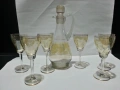 стари стъклени чаши и гарафа , снимка 10