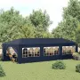 Градинска тъмносиня шатра 3x9м с 8 стени, прозорци и метална конструкция, снимка 2