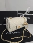 Chanel Flap Bag gold square Дамска Чанта От Естествена Телешка Кожа Код Brand Luxury Fashion28, снимка 1