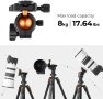Статив K&F CONCEPT O234A1+BH-36 163см BH-36, снимка 4