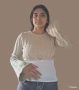 СЕТ от 2 части: Къс пуловер ZARA + бял потник, снимка 1