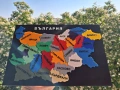 Дизайнерски 3D Пъзел „Карта на България“ – Шарен модел с релефни черни надписи, снимка 16