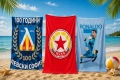 150*75 Футболна Плажна кърпа ЦСКА, Левски,Ronaldo , снимка 1