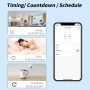 Смарт WiFi контакт 20A 4400W Tuya – Мониторинг на консумацията, Alexa, Google Home, Таймер 10316, снимка 5