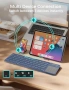 Сгъваема Bluetooth клавиатура Nillkin с тъчпад и цифров блок, Deep Sea Blue, снимка 3