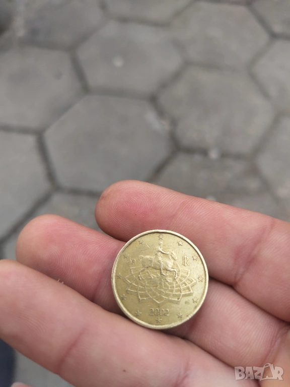 50евро цента от 2002, снимка 1
