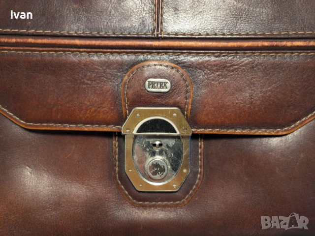 Рядка ретро чанта Petek Mens Leather Bag Turkey, снимка 5 - Чанти - 53991276