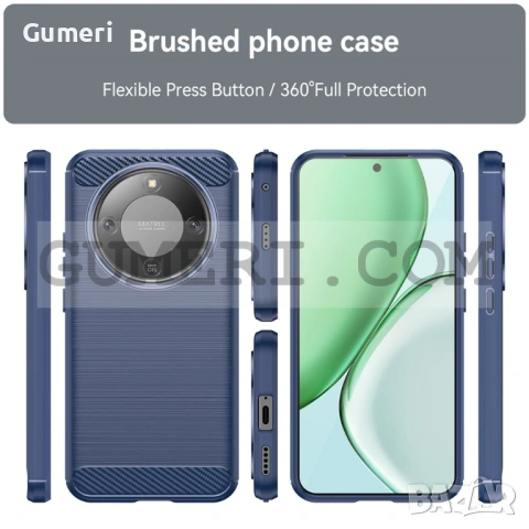 Гръб "Карбон Шарк" за Huawei Honor Magic8 Lite, снимка 5 - Калъфи, кейсове - 36540678