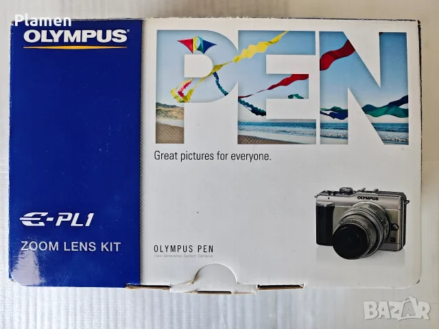 Фотоапарат Olympus PEN E-PL1 Zoom Lens Kit пълен комплект , снимка 12 - Фотоапарати - 55511406
