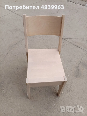 столове ikea norraker дървени 6 бр