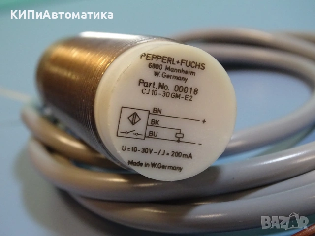 индуктивен сензор Pepperl+Fuchs CJ10-30GM-E2 Proximity Sensor 10-30V, снимка 7 - Резервни части за машини - 54218307