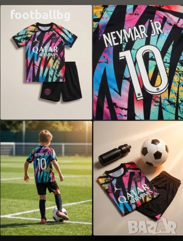 NEYMAR JR 💚⚽️ детско юношески футболни екипи PSG 💚⚽️ РЕТРО екипи , снимка 9 - Футбол - 26504501