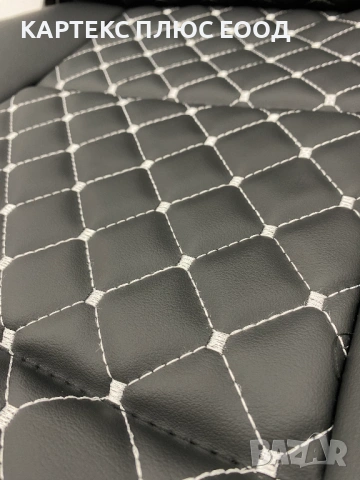 Премиум Капитонирана Кожа с 3D "Диамантен" Ефект и Контрастни Шевове, снимка 16 - Аксесоари и консумативи - 54134145