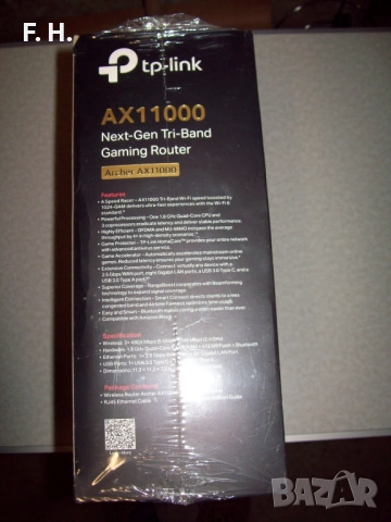TP Link AX11000 Gaming Router WiFi 6 Archer AX11000 нов, неразопакован, снимка 3 - Рутери - 54410946