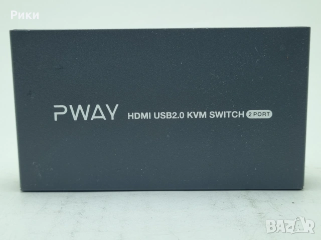 PWay PW-S7402H2 HDMI KVM Switch Dual Monitor 2 Port, 2 USB 2.0 Hub, снимка 2 - Други - 54743930