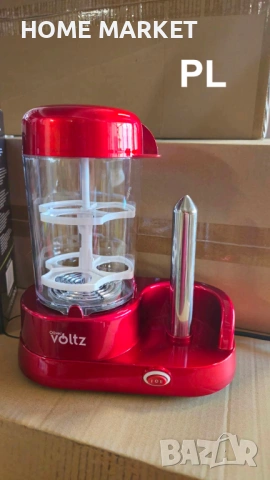 Уред за хот-дог Voltz OV51984A, 365W, с  функция за варене на яйца, Червен  